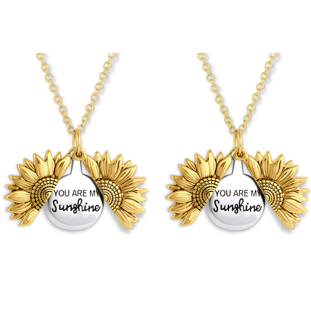 Sunflower Necklaces With Motivational Quotes – Shipping In Style