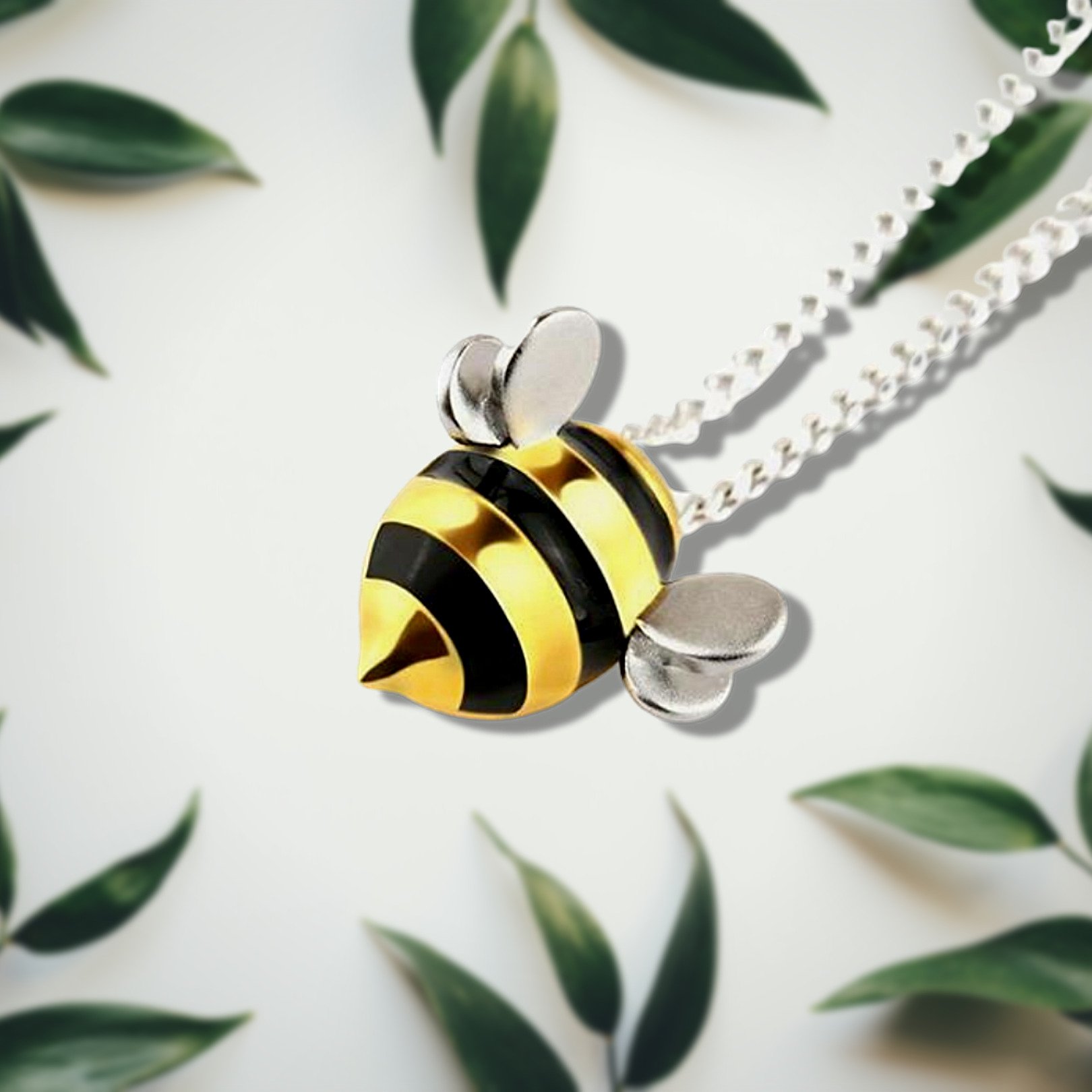 Sterling Silver Bumble Bee Necklace By attic | notonthehighstreet.com
