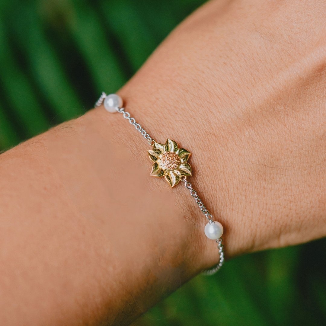 Blooming Sunflower Bracelet |925 Sterling Silver