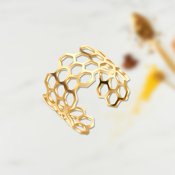 Bee sale honeycomb ring