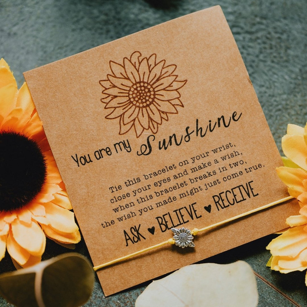You Are My Sunshine Bracelet - Ask · Believe · Receive