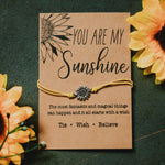 You Are My Sunshine Bracelet - Tie · Wish · Believe